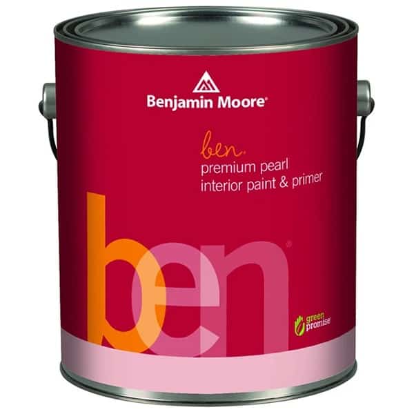benjamin moore ben interior pearl finish paint can