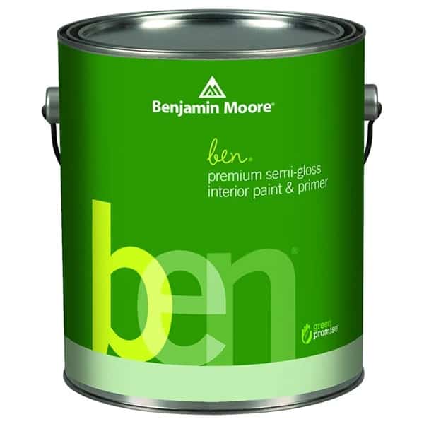 benjamin moore ben semi-gloss finish paint can