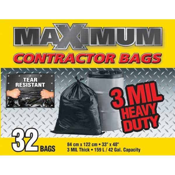 maximum contractor garbage bags
