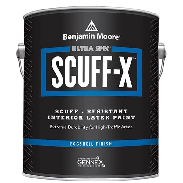 benjamin moore scuff-x eggshell sheen paint can