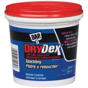 container of drydex spackling