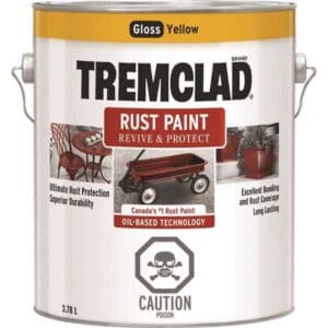 tremclad rust paint yellow