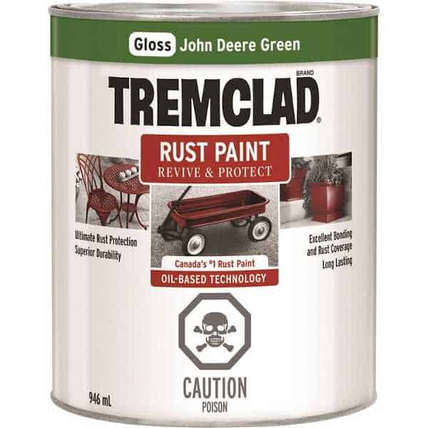 tremclad john deere green quart can