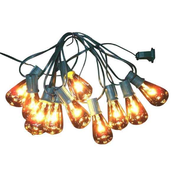 vintage style clear christmas lights
