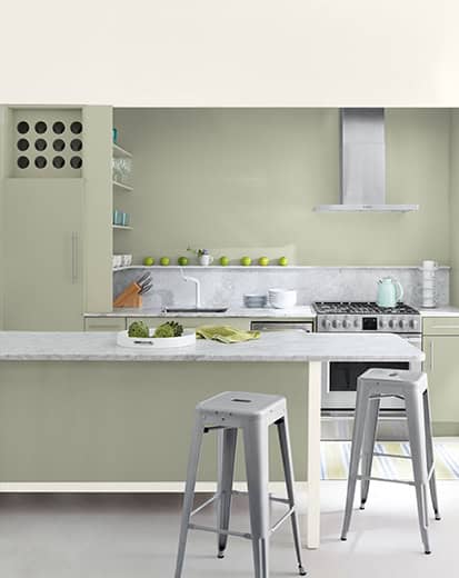 October-Mist-Kitchen-413x520 kitchen painted with october mist colour