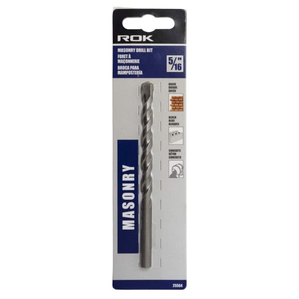 5/16th masonry bit in package
