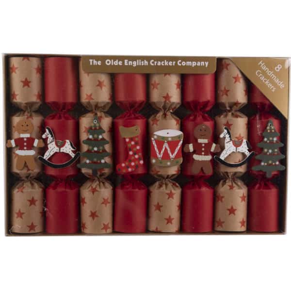 christmas crackers 8 pcs xmas decor with novelty gift