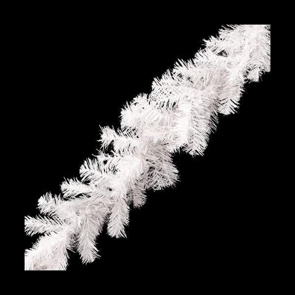 christmas garland white clear winter frost