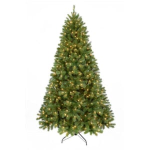 christmas tree deluxe pvc pine prelit led