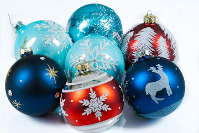 variety of christmas ball ornaments