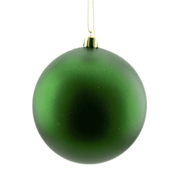 christmas ball matt dark green colour