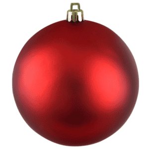 christmas ball matt red colour