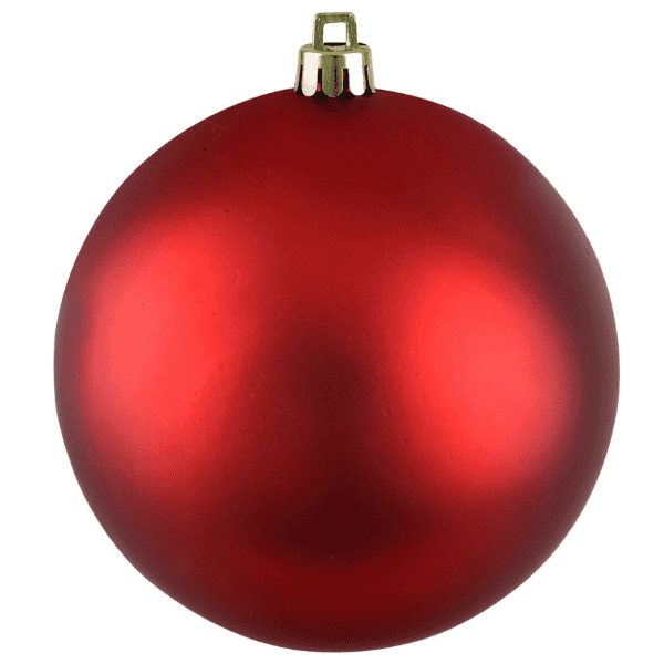 christmas ball matt red colour