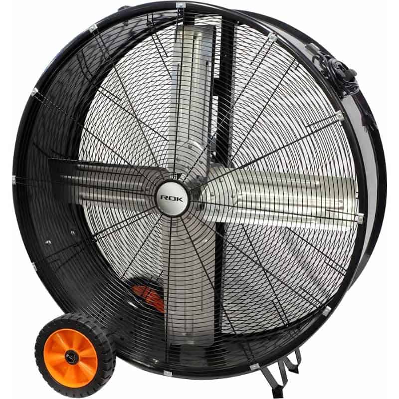 rok 36 inch heavy duty industrial drum fan