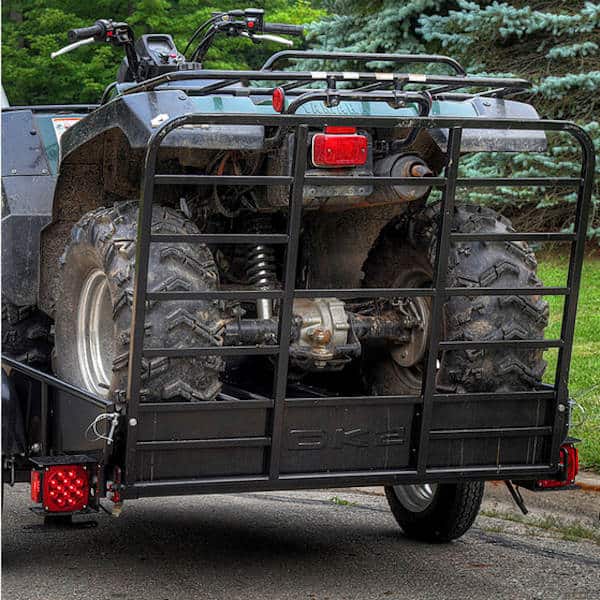 dk2 mmt4x6 trailer hauling an atv