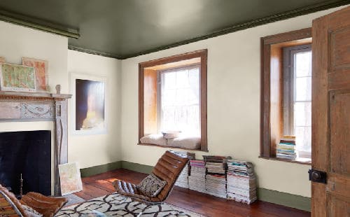 aura-living-room living room area painted with aura paint