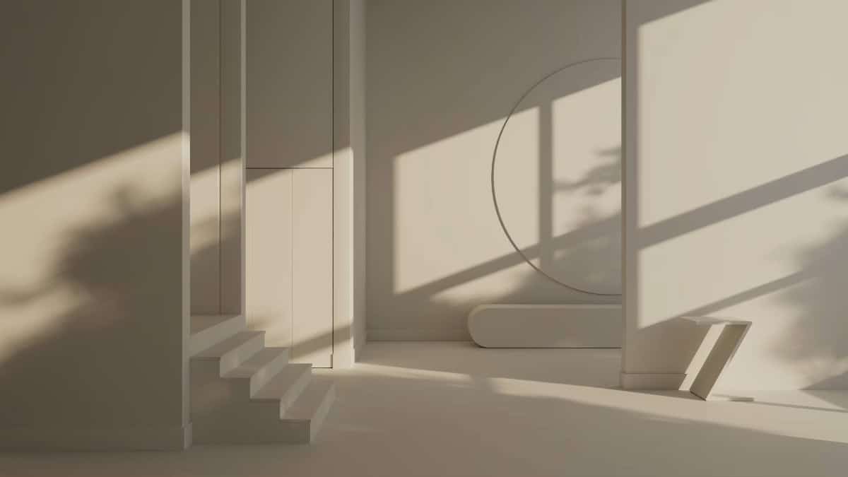 benjamin moore paint colour 'cloud cover' in afternoon light