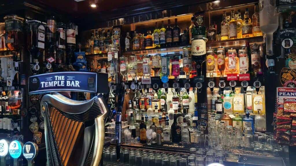 Vista de la barra del Temple Bar