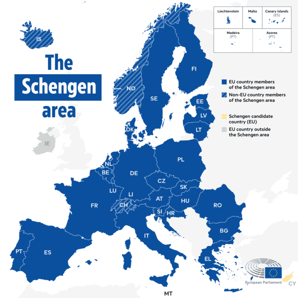 Area Schengen de Europa