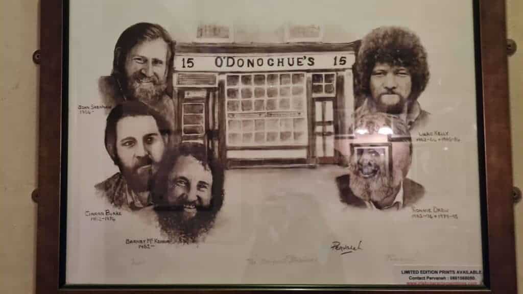 Interior del pub Odonoghues foto de los Dublineers