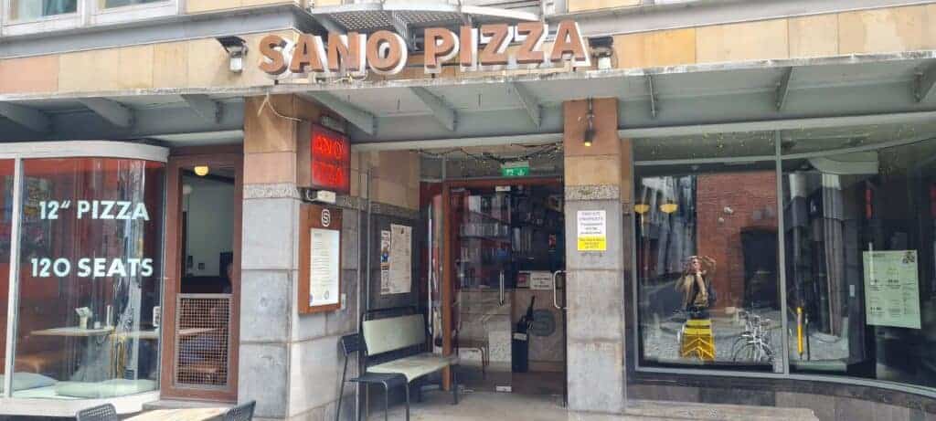 Sano Pizzeria exterior del local
