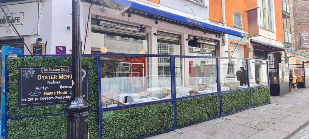 Exterior del Seafood Cafe en Dublin Irlanda