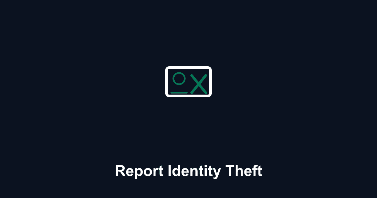 Report Identity Theft — HowToReport.org guide