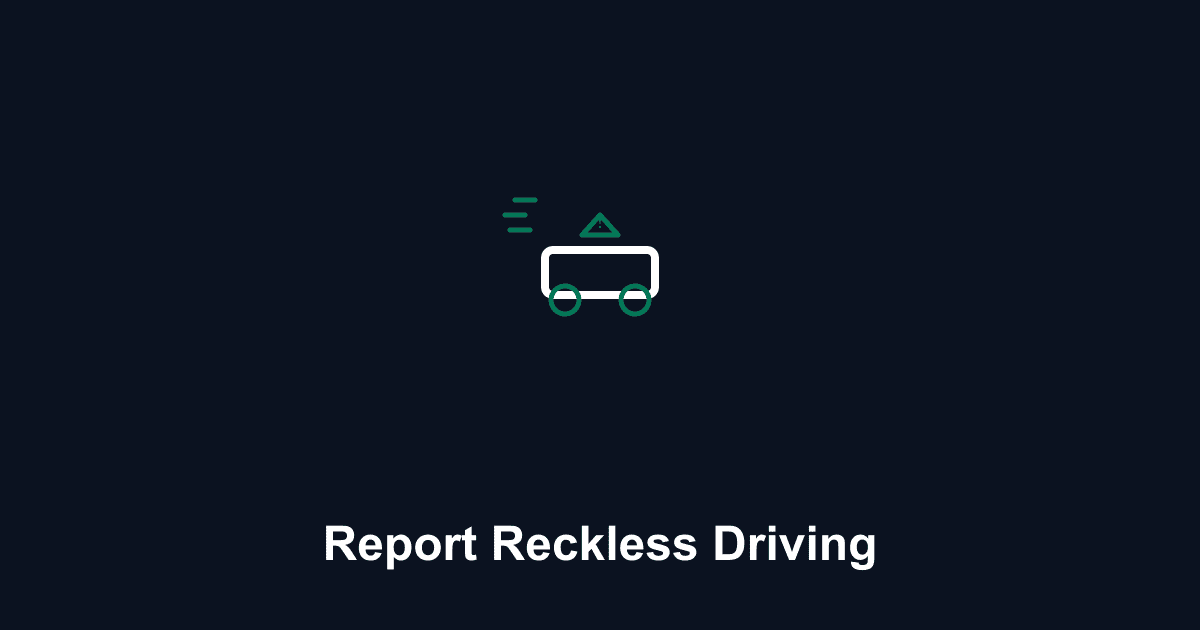 Report Reckless Driving — HowToReport.org guide