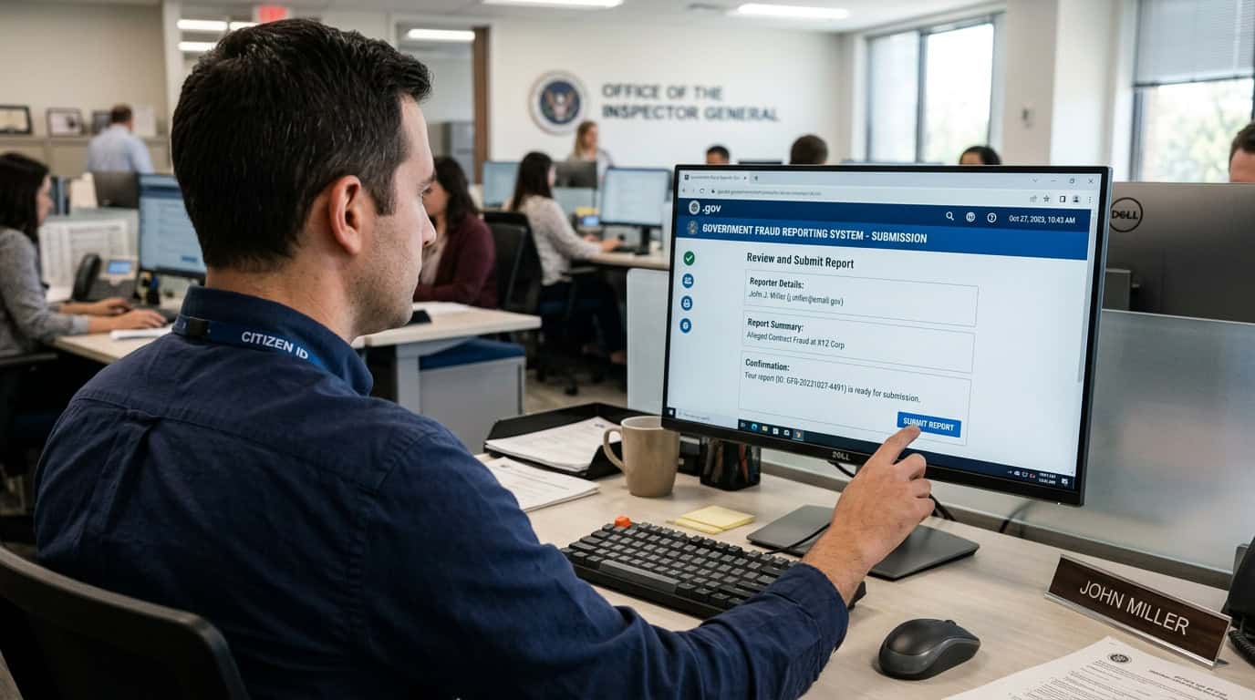 Submitting an anonymous fraud report on the official SSA OIG tip portal