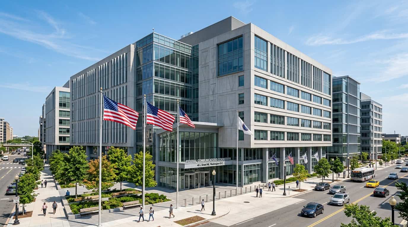 Federal Communications Commission headquarters building in Washington DC
