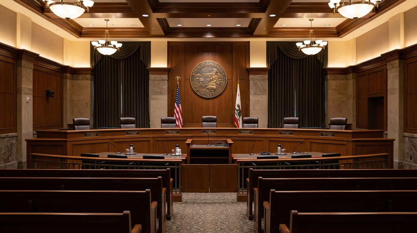 State Public Utilities Commission formal hearing chamber