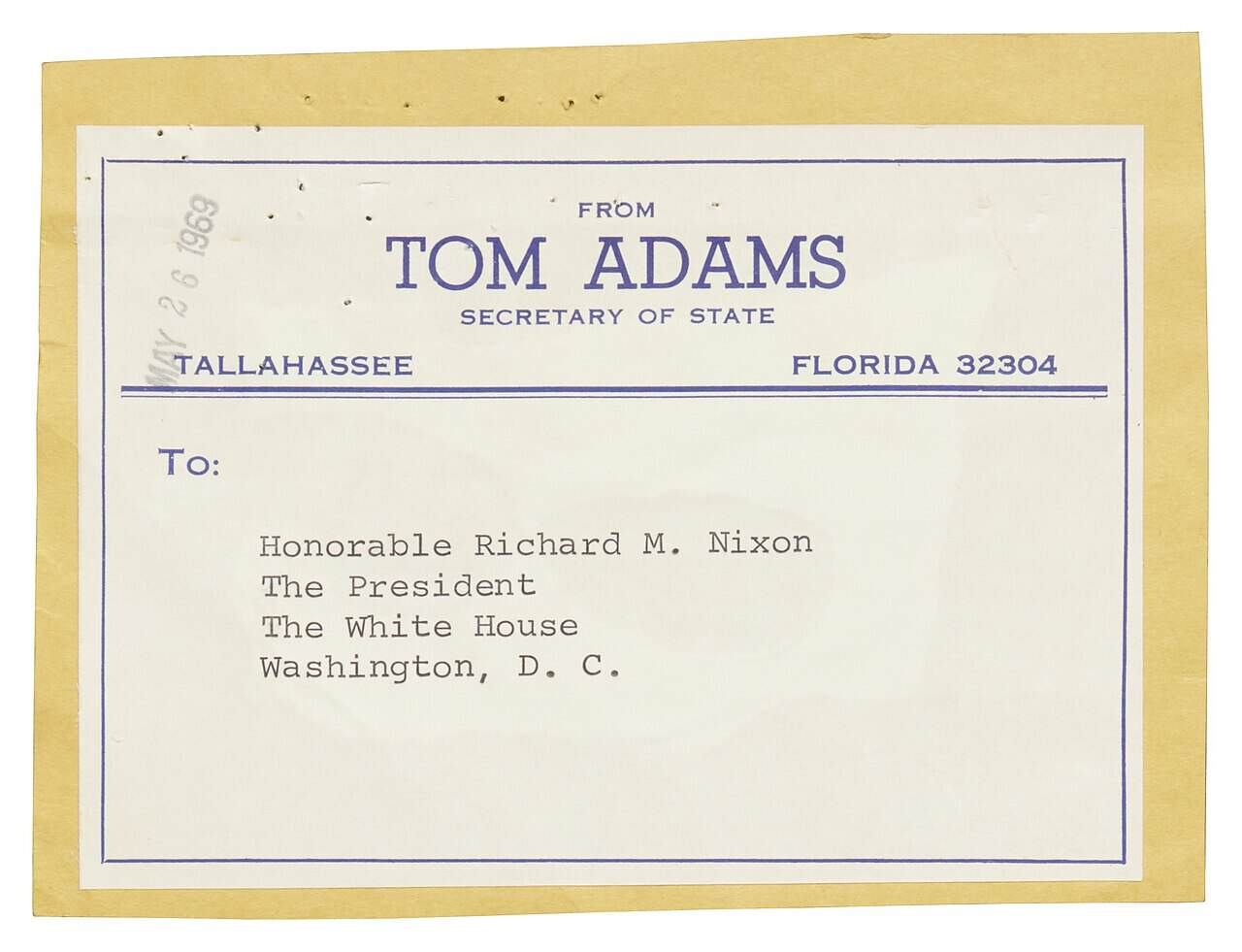 USPS certified mail return receipt requested envelope containing timeshare cancellation demand letter