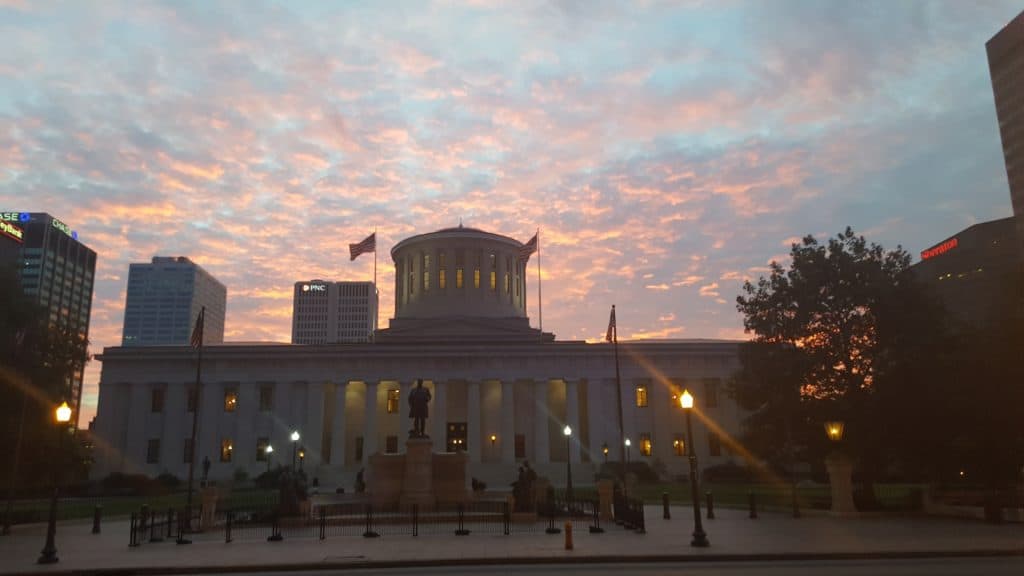 Ohio State House West Facing View