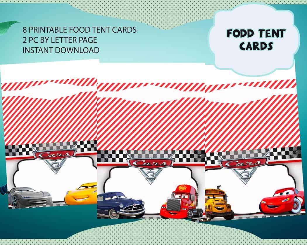 Cars 3 Printable Party Kit | Instant download design