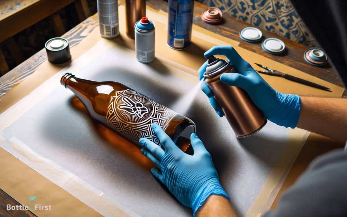 How To Stencil On Glass Bottles How To Stencil On Glass Bottles