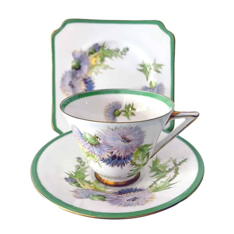 Royal Doulton Glamis Thistle Trio Clyde on 4th Antiques & Collectables