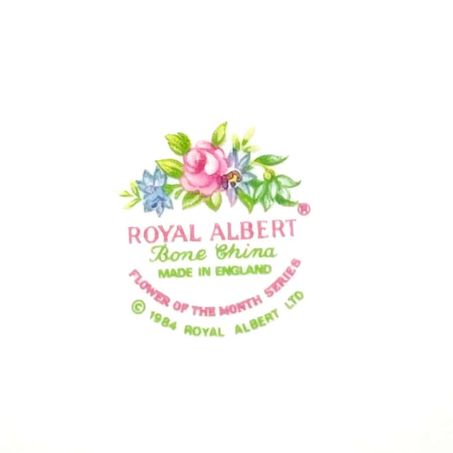 Royal Albert Large Cake Plate Flowers Of The Month Clyde on 4th