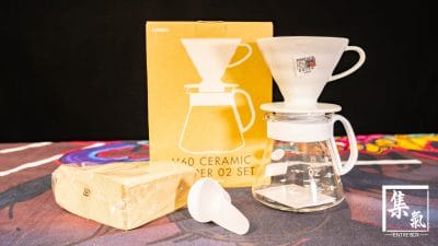 Hario V60 02 White Ceramic Dripper Set