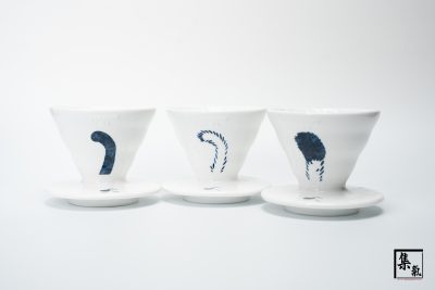Hario V60 Cat Blue Porcelain 01 Dripper