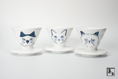 Hario V60 Cat Blue Porcelain 01 Dripper