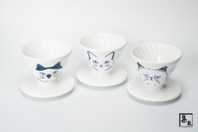 Hario V60 Cat Blue Porcelain 01 Dripper