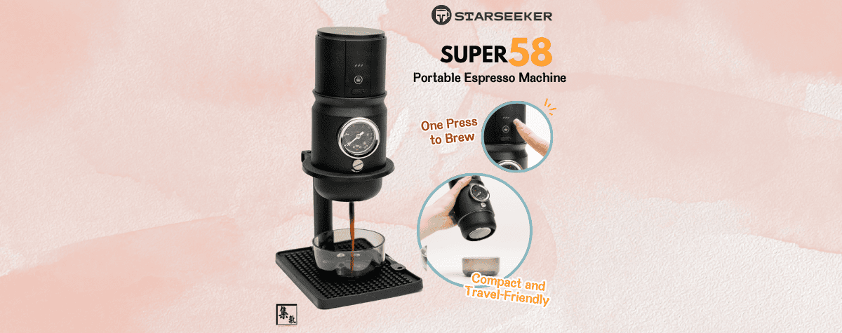 Want to Brew Barista-Quality Espresso Anytime, Anywhere? ☕<br>The Starseeker Super58 Portable Pressure-Controlled Coffee Machine Is a Must-Have New Release! 🥰