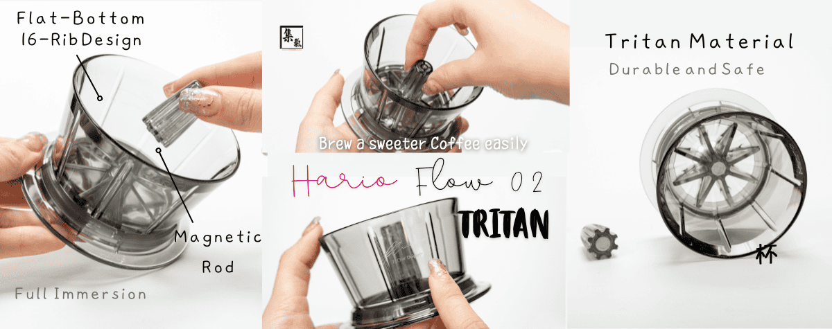 Even Beginners Can Brew the Perfect Coffee with Ease ☕️ Introducing the All-New HARIO FLOW Tritan Dripper! ✨
