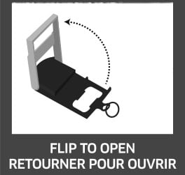 keychain with a flip