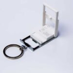 white keychain