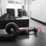 emergency red led flashlight