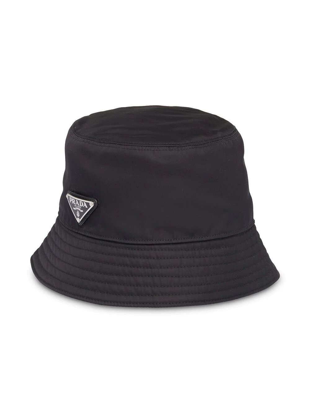 white bucket hat prada
