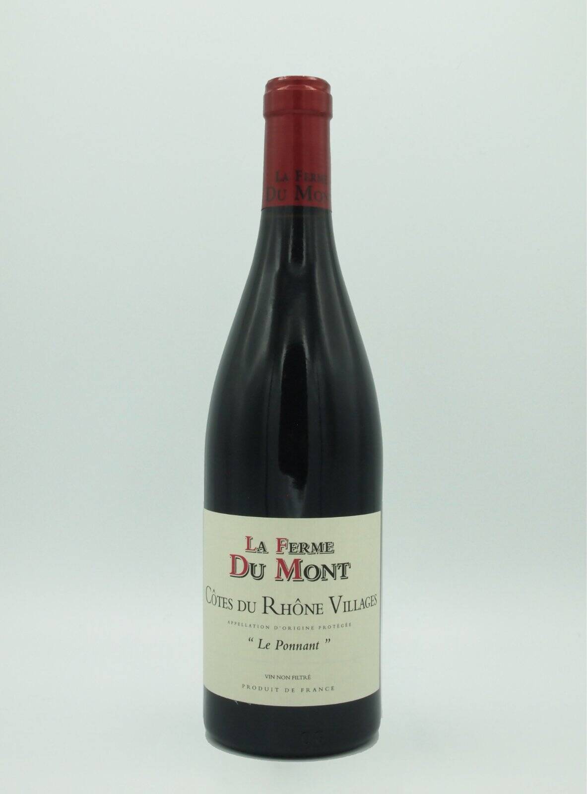 LA FERME DU MONT AOC Côtes du Rhône Villages "Le Ponnant" 2012 Rouge