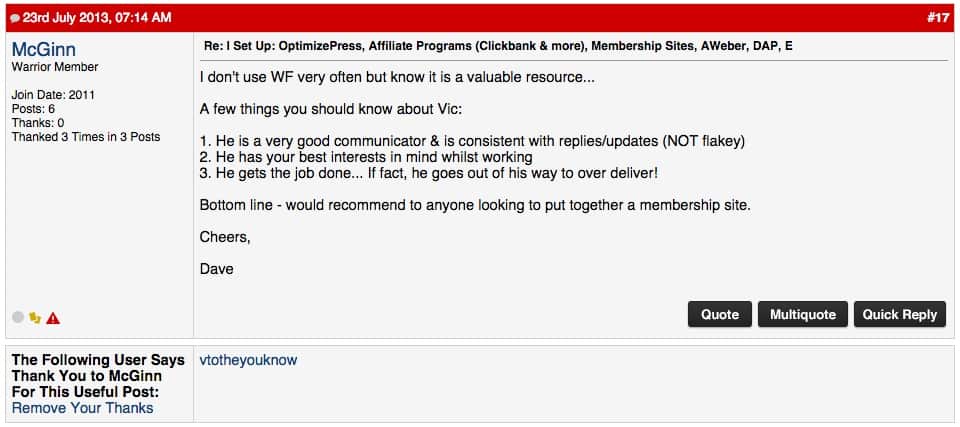 dave test - Done for you membership site