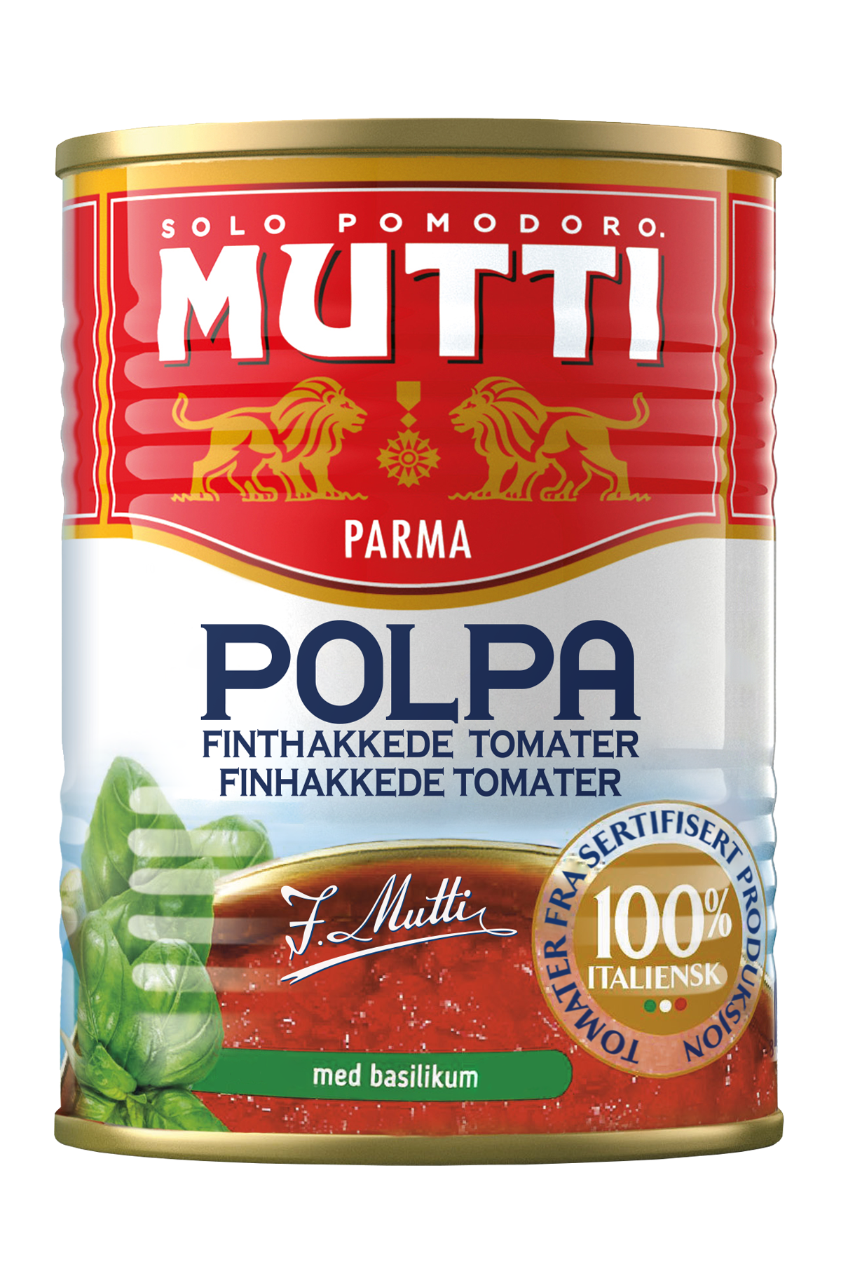 Knuste tomater med basilikum